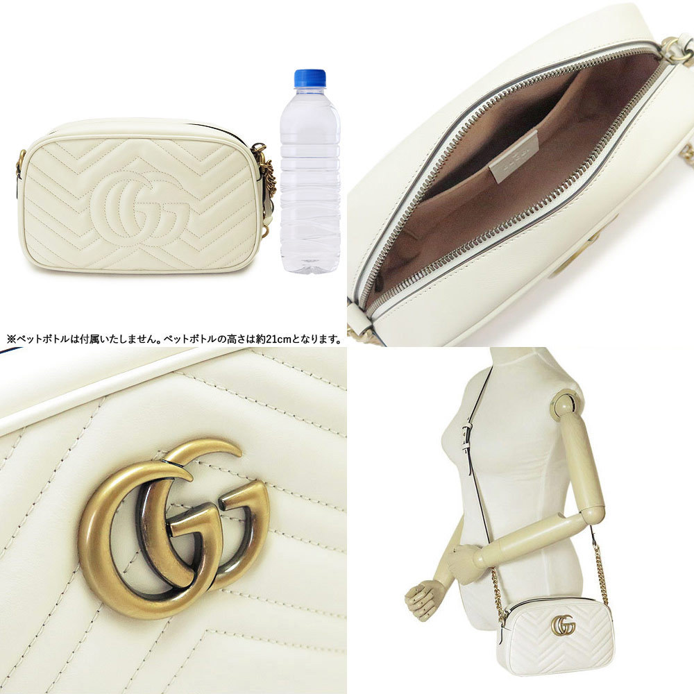 グッチコピー スモール ショルダーバッグ GG MARMONT レディース オフホワイト 448065 DTD1T 9022 - 商品画像 2