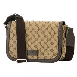 グッチ ショルダーバッグ GUCCI 449172 KY9KN 9886 アウトレットGGキャンバス GG CANVAS ユニセックス BEIGE/DARK BROWN ベージュ/ダークブラウン - 商品画像 2