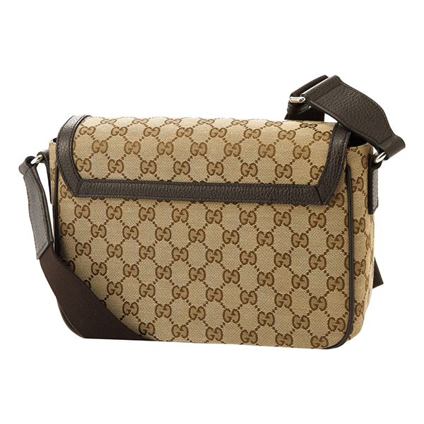 グッチ ショルダーバッグ GUCCI 449172 KY9KN 9886 アウトレットGGキャンバス GG CANVAS ユニセックス BEIGE/DARK BROWN ベージュ/ダークブラウン - 商品画像 4