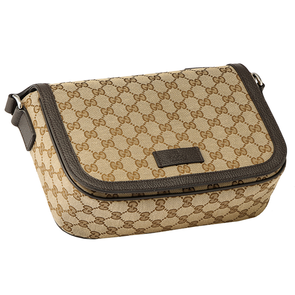 グッチ ショルダーバッグ GUCCI 449172 KY9KN 9886 アウトレットGGキャンバス GG CANVAS ユニセックス BEIGE/DARK BROWN ベージュ/ダークブラウン - 商品画像 8