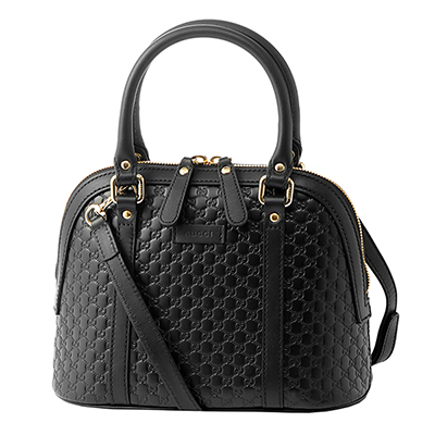 グッチ ハンドバッグ GUCCI 449654 BMJ1G 1000 マイクロ グッチ シマ レディース BLACK ブラック 黒 クロスボディ 2WAY GG 型押し エレガント - 商品画像 7