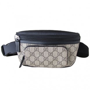 グッチ GUCCI メンズ バッグ ボディバッグ GGスプリームキャンバス ベルトバッグ ブラック×ベージュ 450946 KHNYX 9772 - 商品画像 2