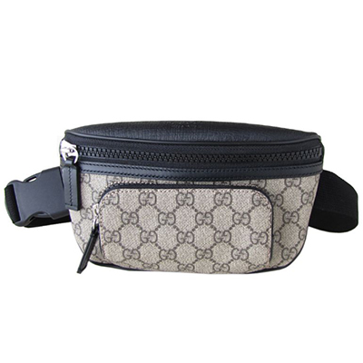 グッチ GUCCI メンズ バッグ ボディバッグ GGスプリームキャンバス ベルトバッグ ブラック×ベージュ 450946 KHNYX 9772 - 商品画像 6