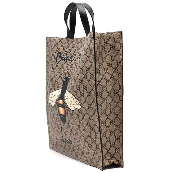 GUCCI トートバッグスーパーコピー/ショルダーバッグ ビープリント GGスプリーム BEE PRINT GG SUPREME ベージュ&ブラック 450950 K571T 8666 メンズ レディース - 商品画像 5