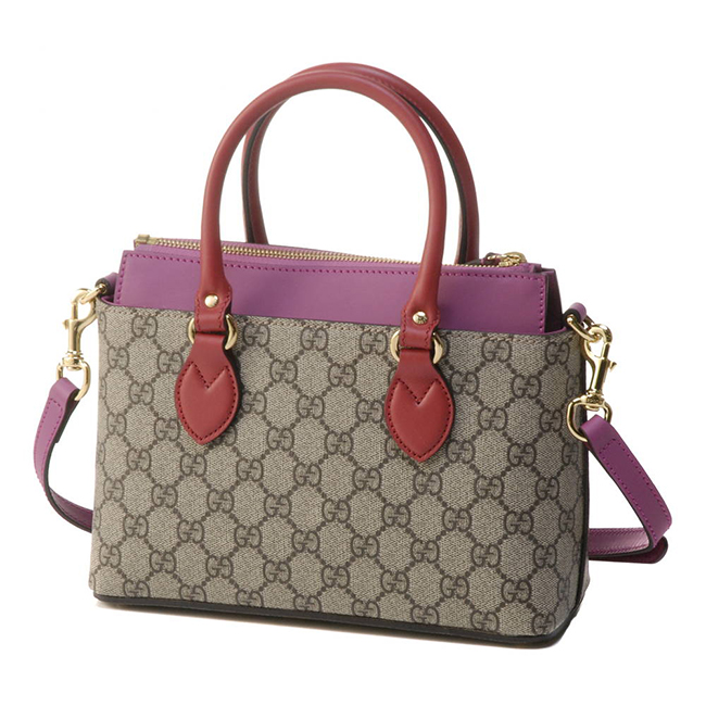 グッチスーパーコピー GUCCI 2WAYバッグ 453177 KLQIG 9784 ベージュ×ハイビスカスレッド×ピンク - 商品画像 2