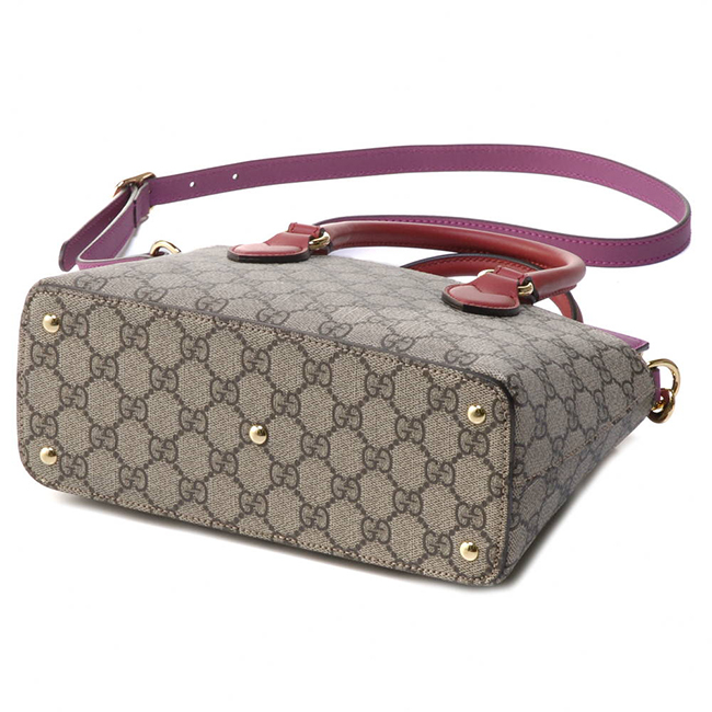 グッチスーパーコピー GUCCI 2WAYバッグ 453177 KLQIG 9784 ベージュ×ハイビスカスレッド×ピンク - 商品画像 5
