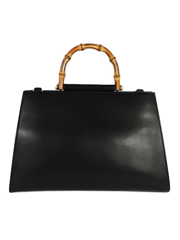GUCCIスーパーコピー グッチ 453764 ミディアムレザートップハンドル 2wayハンドバッグ ショルダー バンブー - 商品画像 4