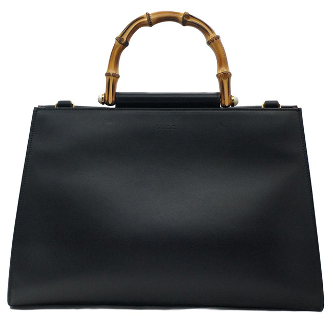 GUCCIスーパーコピー グッチ 453764 ミディアムレザートップハンドル 2wayハンドバッグ ショルダー バンブー - 商品画像 3