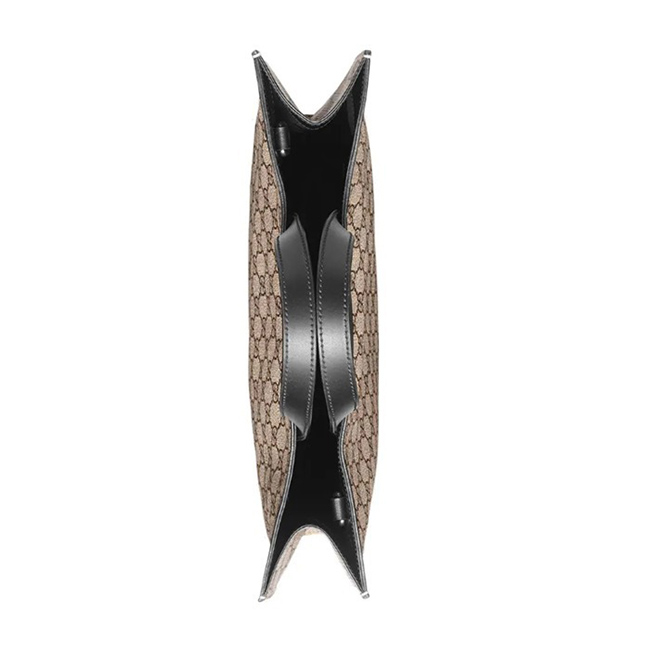 グッチスーパーコピー(Gucci) 456217 ユニセックス GGスプリーム,レザー トートバッグ ベージュ,ブラック 456217K5IAN1000 - 商品画像 4