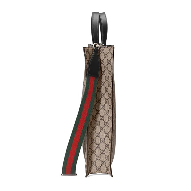 グッチスーパーコピー(Gucci) 456217 ユニセックス GGスプリーム,レザー トートバッグ ベージュ,ブラック 456217K5IAN1000 - 商品画像 5