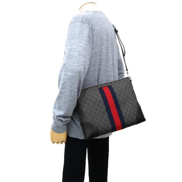 グッチコピー メンズ ショルダーバッグ GGスプリーム メッセンジャーバッグ クラッチ ブラック 474139 K5ICN 1095 - 商品画像 1