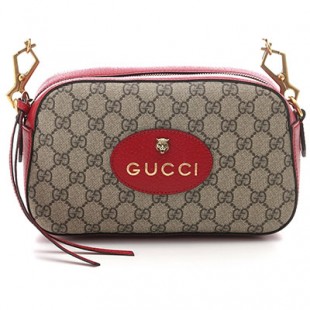 GUCCIコピー グッチ GGスプリームショルダーバッグ ベージュ/レッド 476466 - 商品画像 2