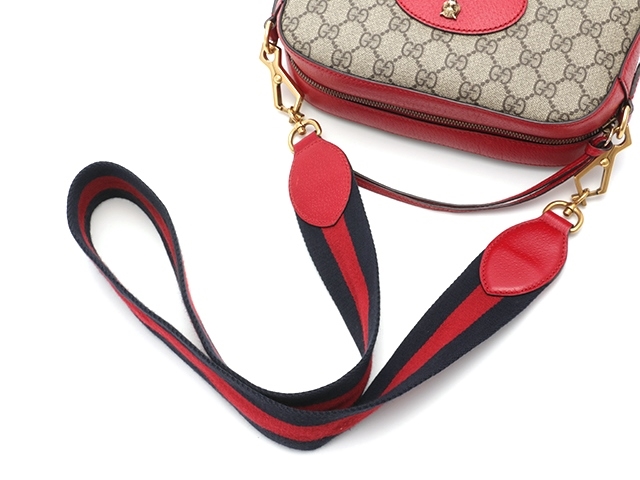 GUCCIコピー グッチ GGスプリームショルダーバッグ ベージュ/レッド 476466 - 商品画像 4