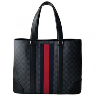 グッチコピー GUCCI バッグ メンズ GGスプリーム ウェブ トートバッグ ブラック 495560 9F2YN 1095 - 商品画像 2