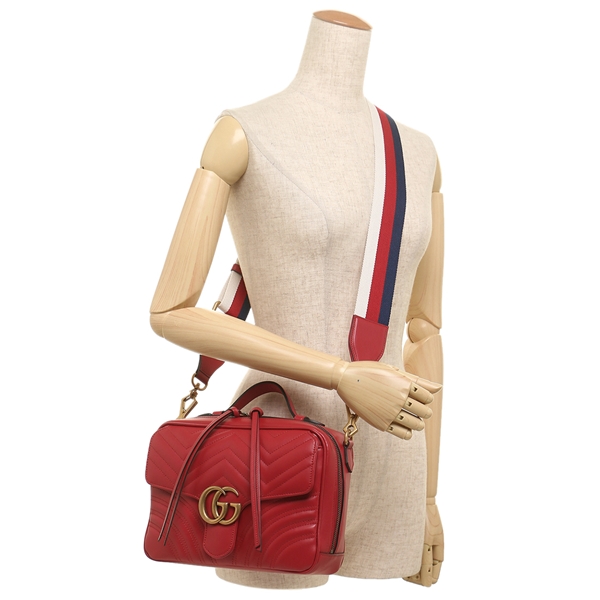 グッチ ハンドバッグ ショルダーバッグ レディース GUCCI 498100 DTDPT 8227 レッド - 商品画像 3