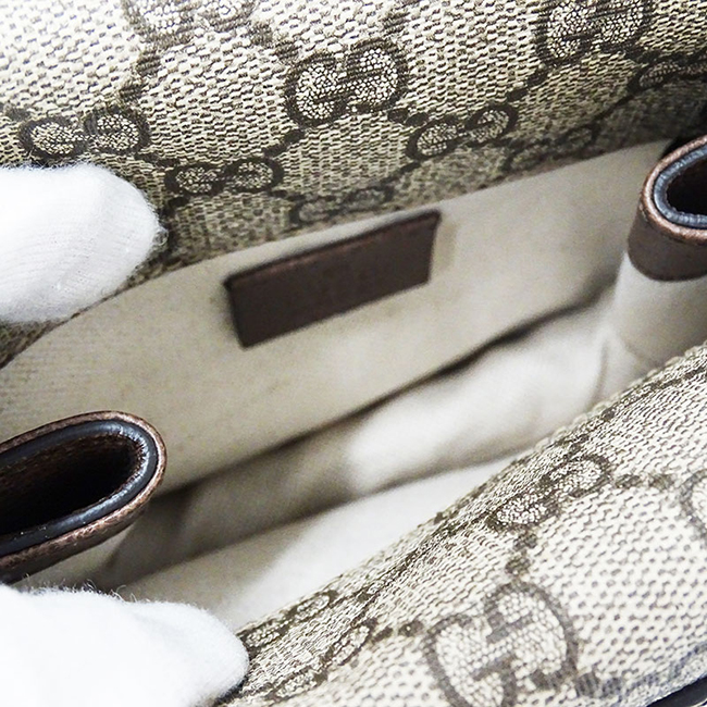 グッチスーパーコピー GUCCI GGスプリーム スモール メッセンジャーバッグ ショルダー シェリー ベージュ×エボニー 501050 9C2VT 8745 - 商品画像 6