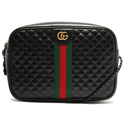 スーパーコピーグッチ GUCCI ショルダーバッグ GGマーモント/GG MARMONT キルティング スモール/QUILTING SMALL ブラック&グリーン&レッド 541051 0YKMT 1060 - 商品画像 7