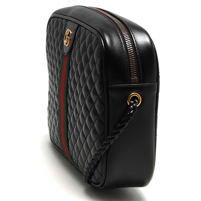 スーパーコピーグッチ GUCCI ショルダーバッグ GGマーモント/GG MARMONT キルティング スモール/QUILTING SMALL ブラック&グリーン&レッド 541051 0YKMT 1060 - 商品画像 5