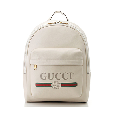 GUCCI バッグ ロゴプリント バッグパック 型押し ホワイト 547834 0Y2BT 8824 - 商品画像 5