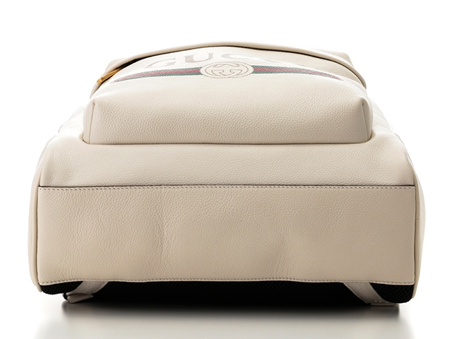 GUCCI バッグ ロゴプリント バッグパック 型押し ホワイト 547834 0Y2BT 8824 - 商品画像 6