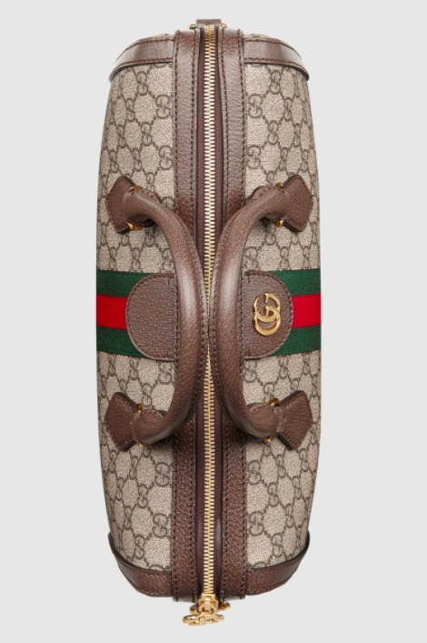 GUCCI グッチ エンボスロゴラゲージタグ付きボストンバッグ GG柄 ベージュ×ブラウン ショルダーバッグ ハンドバッグ 547953 9C2ST 8746 - 商品画像 1