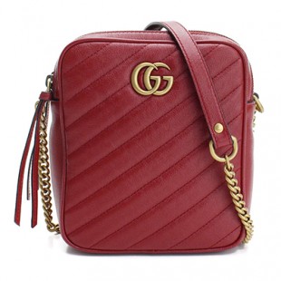 GUCCIスーパーコピー GG MARMONT 2.0 GGマーモント2.0 斜め掛け ショルダーバッグ 550155 0OLFT 6438 レッド系 レディース - 商品画像 2