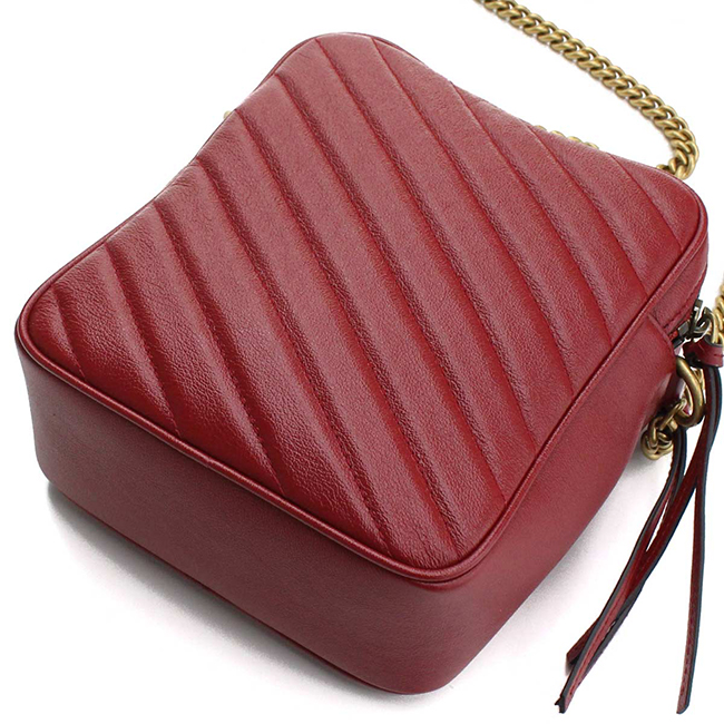 GUCCIスーパーコピー GG MARMONT 2.0 GGマーモント2.0 斜め掛け ショルダーバッグ 550155 0OLFT 6438 レッド系 レディース - 商品画像 1