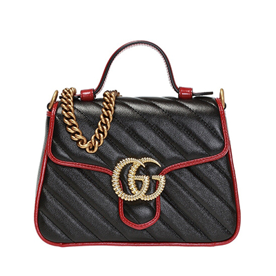 グッチ GUCCI GGマーモント ミニ トップ ハンドルバッグ 583571 0OLFX 8277 - 商品画像 7