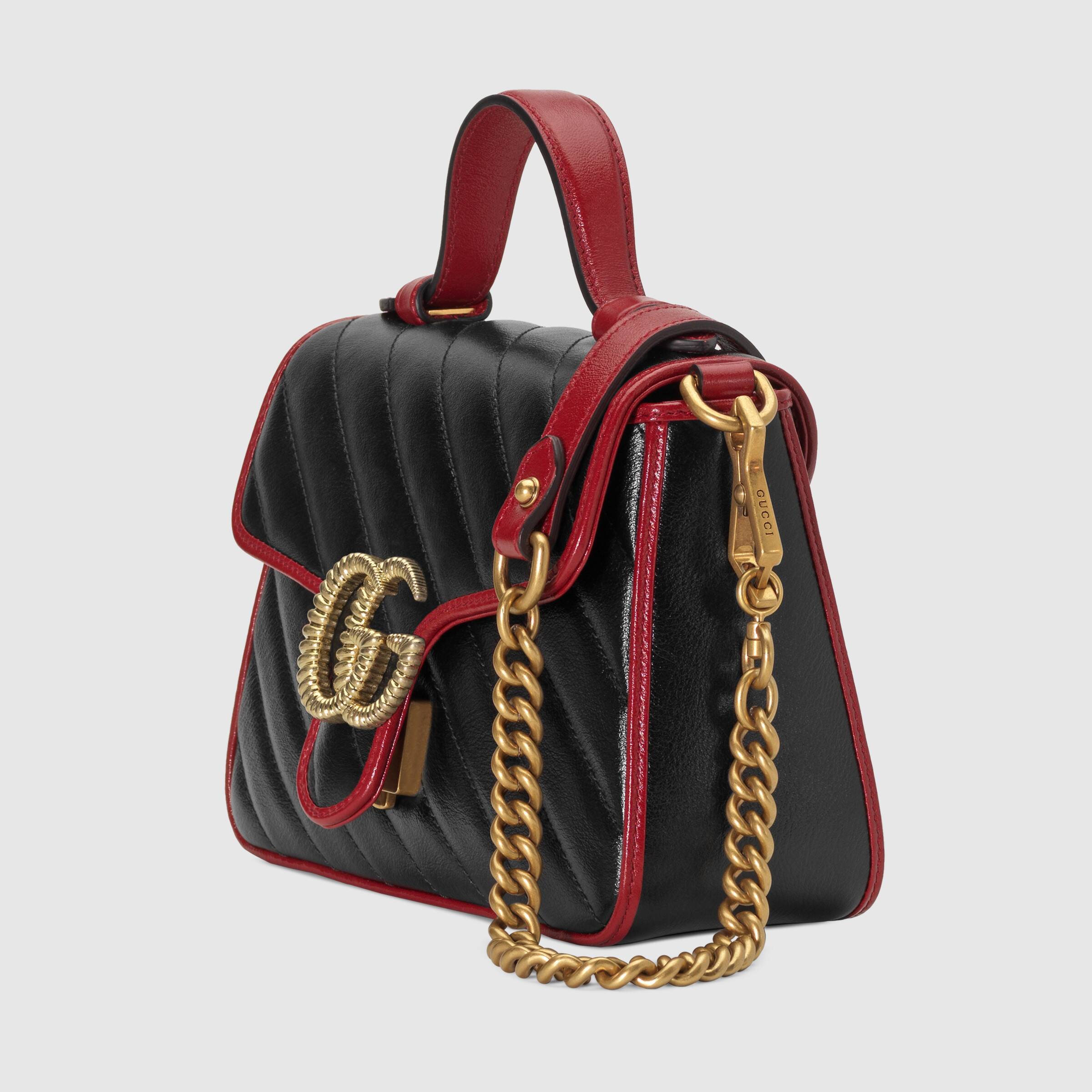 グッチ GUCCI GGマーモント ミニ トップ ハンドルバッグ 583571 0OLFX 8277 - 商品画像 4