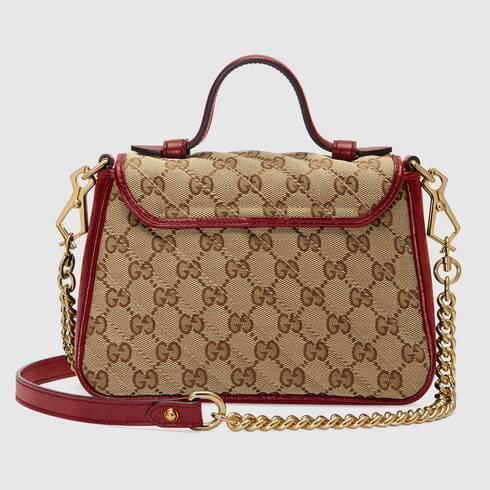 グッチスーパーコピー GUCCI GGマーモント ミニ トップハンドル バッグ 583571 HVKEG 8561 - 商品画像 4