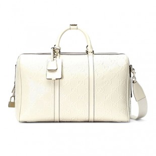 グッチ GUCCI GGエンボス ダッフルバッグ ボストンバッグ ホワイト 625768 1W3CN 9022 - 商品画像 2