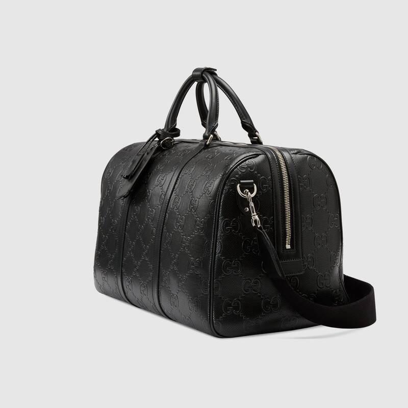 グッチスーパーコピー GUCCI GGエンボス ダッフルバッグ ボストンバッグ ブラック 625768 1W3CN 1000 - 商品画像 4