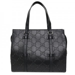 グッチスーパーコピー GUCCI GGエンボス トートバッグ レザー 625774 1W3AN 1000 ブラック - 商品画像 2