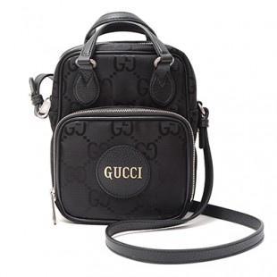 GUCCI グッチ オフサグリッドGGナイロンレザーショルダーバッグ 625850 H9HAN 1000 - 商品画像 2