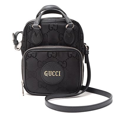 GUCCI グッチ オフサグリッドGGナイロンレザーショルダーバッグ 625850 H9HAN 1000 - 商品画像 7