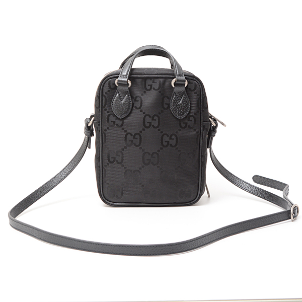 GUCCI グッチ オフサグリッドGGナイロンレザーショルダーバッグ 625850 H9HAN 1000 - 商品画像 4
