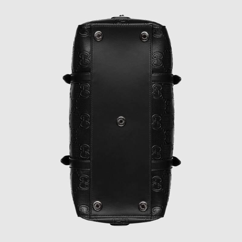 グッチスーパーコピー GUCCI GGエンボス トートバッグ レザー 625774 1W3AN 1000 ブラック - 商品画像 1