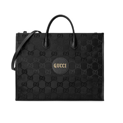 グッチ オフザグリッド トートバッグ GGナイロン/レザー ブラック 630353 H9HAN 1000 - 商品画像 4