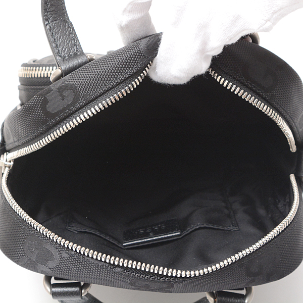 GUCCI グッチ オフサグリッドGGナイロンレザーショルダーバッグ 625850 H9HAN 1000 - 商品画像 3