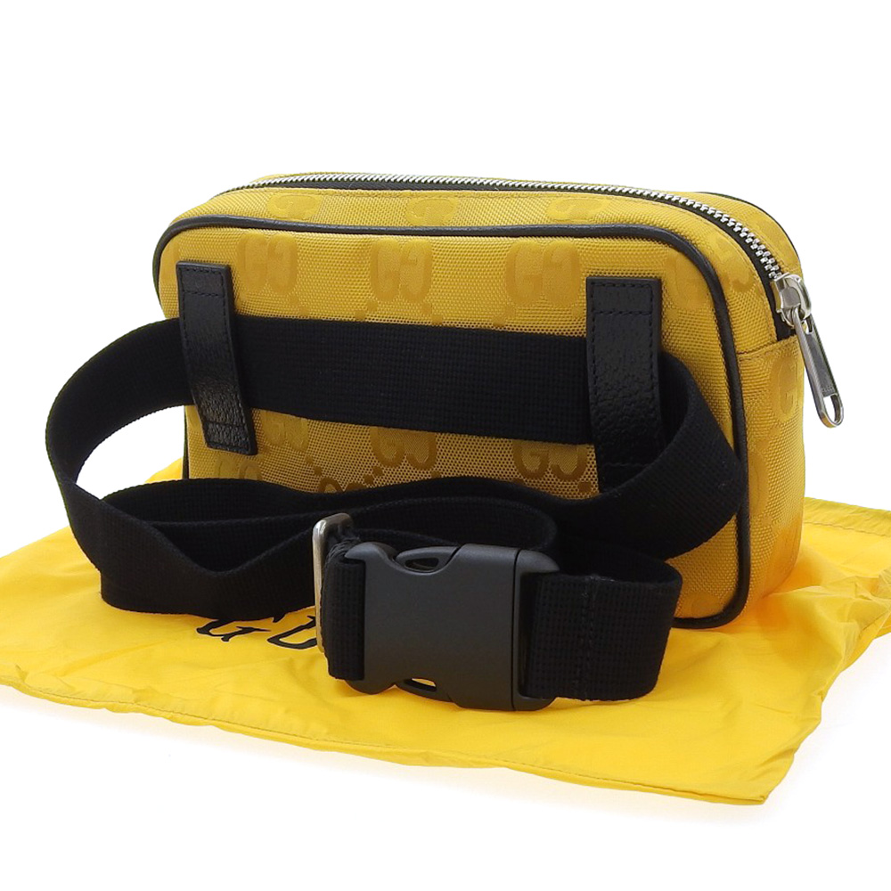グッチ GUCCI Off Tha Grid ベルトバッグ ボディバッグ 再生ナイロン×レザー イエロー 631341 H9HBN 7673 - 商品画像 3