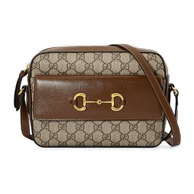 グッチコピー GUCCI ホースビット1955 スモールショルダーバッグ 645454 92TCG 8563 GGスプリームキャンバス ベージュ&ブラウン - 商品画像 5