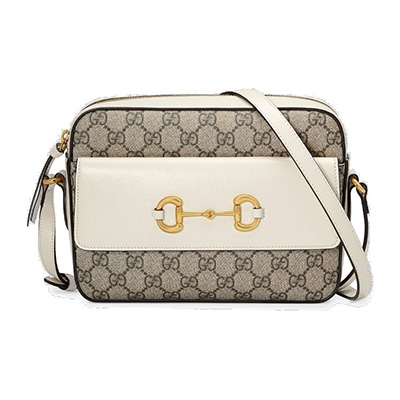 グッチスーパーコピー GUCCI ホースビット1955 スモールショルダーバッグ 645454 92TCG 9761 GGスプリームキャンバス ベージュ＆ホワイト - 商品画像 6