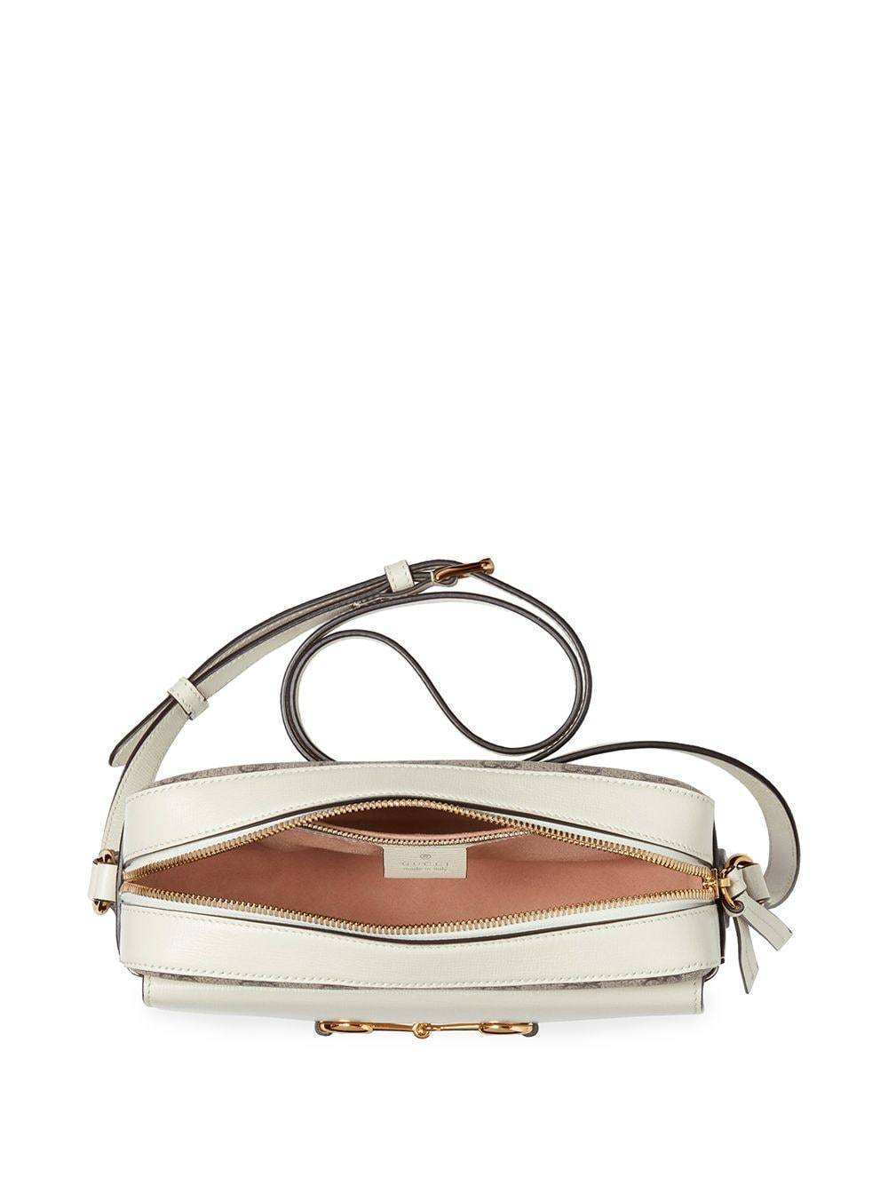 グッチスーパーコピー GUCCI ホースビット1955 スモールショルダーバッグ 645454 92TCG 9761 GGスプリームキャンバス ベージュ＆ホワイト - 商品画像 5