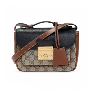 グッチ GUCCI キャンバス&スムースレザーミニショルダーバッグ 658487 2ZGAG 9785 - 商品画像 2