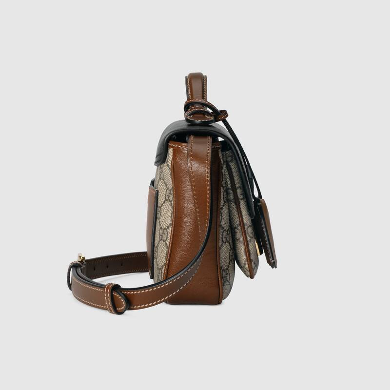 グッチ GUCCI キャンバス&スムースレザーミニショルダーバッグ 658487 2ZGAG 9785 - 商品画像 4