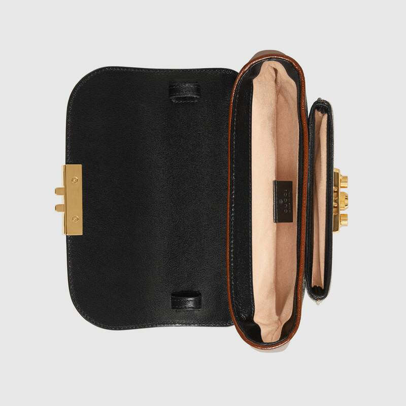 グッチ GUCCI キャンバス&スムースレザーミニショルダーバッグ 658487 2ZGAG 9785 - 商品画像 5