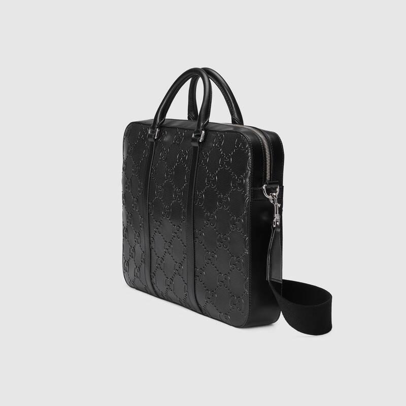 グッチコピー GUCCI GGエンボス ブリーフケース エンボス加工したドキュメントホルダー 658573 1W3CN 1000 - 商品画像 4