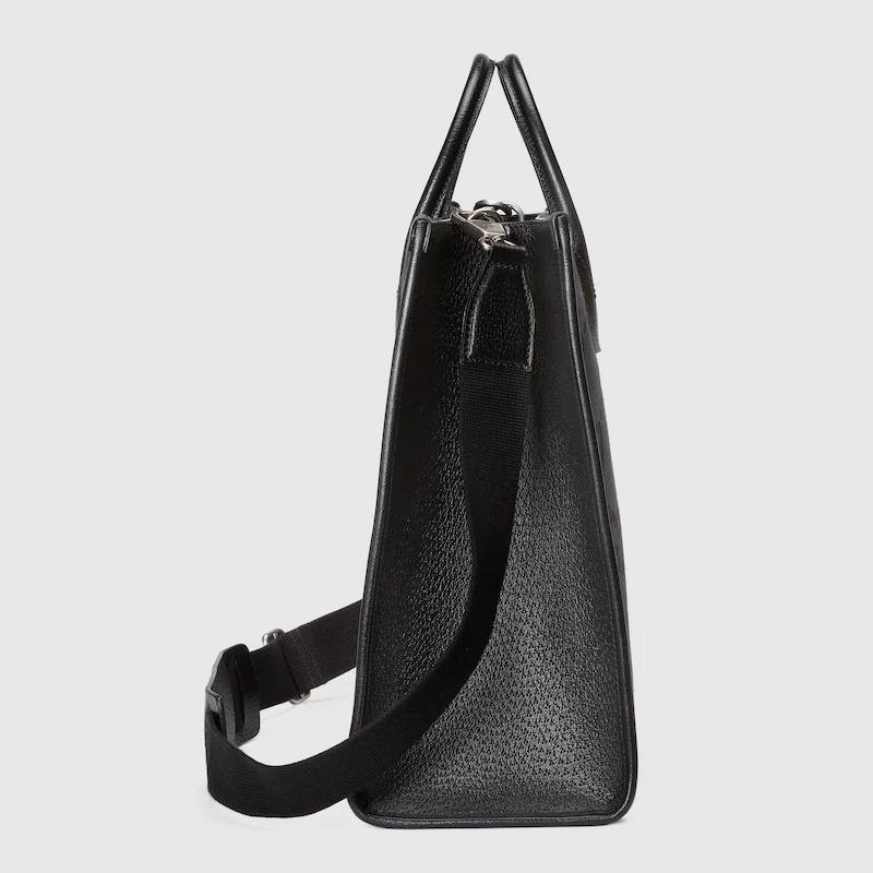 グッチコピー ジャンボGG ブラック ユニセックス キャンバス トートバッグ 678839 UKMDG 1000 - 商品画像 1