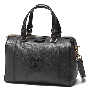 LOEWEコピー レザーハンドバッグ(2WAY仕様) FUSTA 25 BRONZE 316.26.F27 1100 ブラック - 商品画像 6