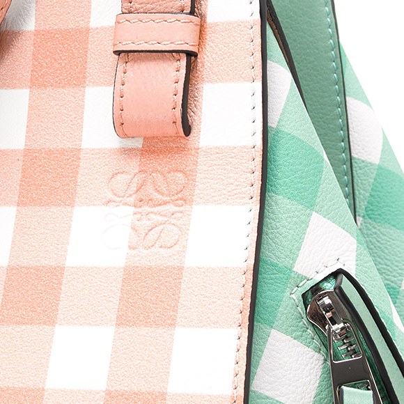 ロエベ LOEWE バッグ レディース 2WAYハンド/ショルダーバッグ サーモンピンク HAMMOCK GINGHAM SMALL [ハンモック スモールバッグ] 321 04 S35 7736 - 商品画像 9